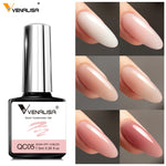 VENALISA 7.5ml Quick Construction Gel Semi Transparent Jelly Color Nail Gel Polish Strengthener Soak Off UV LED Nude Pink Gel