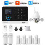 MULO Alarm System For Home Burglar Security 433MHz GSM  Home alarm Wireless PG103 WiFi Alarma Tuya Smart App Work With Alexa