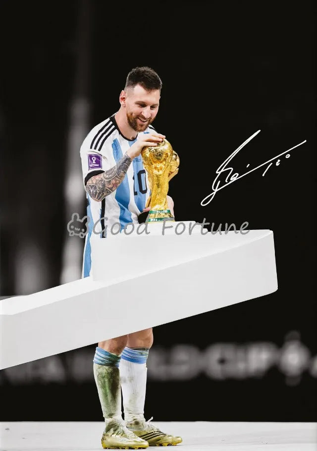 Popular Football Player Soccer Sports Star Posters and Prints Canvas Printing Wall Art Picture for Living Room Home Decor Gifts