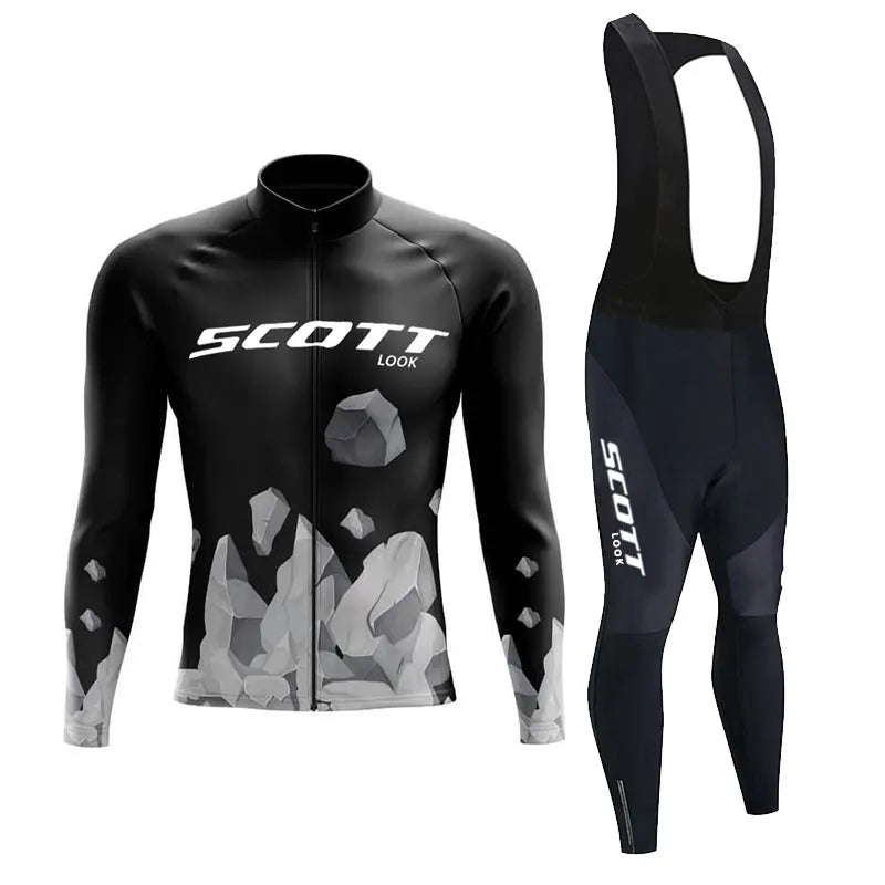 2025 Autumn Cycling Long Sleeve Jersey set Bike Uniform Sports Bicycle spring Clothing MTB Clothes Wear Maillot Ciclismo suit