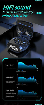 Sleep Invisible Stereo Headset IPX5 Waterproof Wireless Bluetooth Earphone Earbuds with Mic for Phone Bluetooth 5.3 Headphones