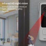 2024 New electronic doorbell. 100 degree wide-angle lens, Supports cloud storage function, Ultra-low power consumption
