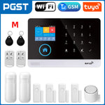 PGST 103 2.4 inch Screen 4G 2G WIFI GSM Home Bulgar Security System for Home 433MHz APP Control RFID Card with PIR Motion