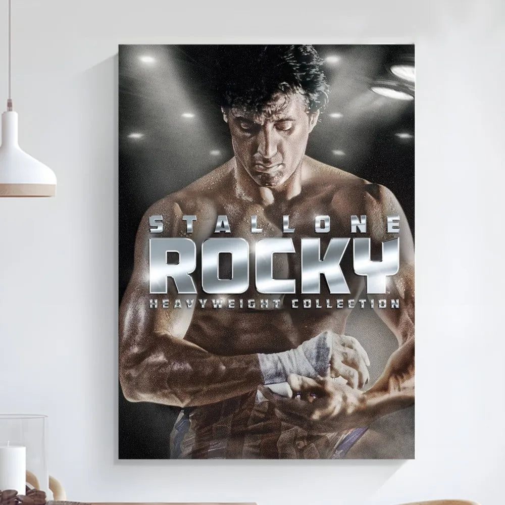 Rocky Balboa Classic Movie Poster Art Self-adhesive Art Small Poster HD Quality Poster Wall Art Painting Study Wall Decoration