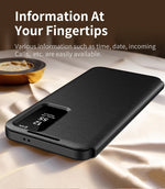 For Samsung Galaxy S25 Ultra Smart View Window Case ELVEV Durable Quality Leather Flip-Free Answering Cover for Samsung S25 S25+