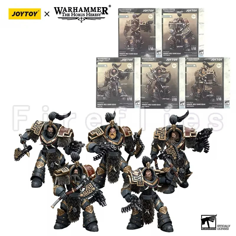 1/18 JOYTOY Action Figure – Warhammer 40K Horus Heresy Space Wolves Logan Ghostwolf Mecha Model