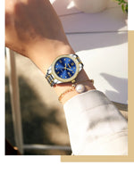 POSHI 990 Fashion Women Watch Elegant Business Quartz Wristwatch Lady Casuan Dress Watches With Date Display Original Clock