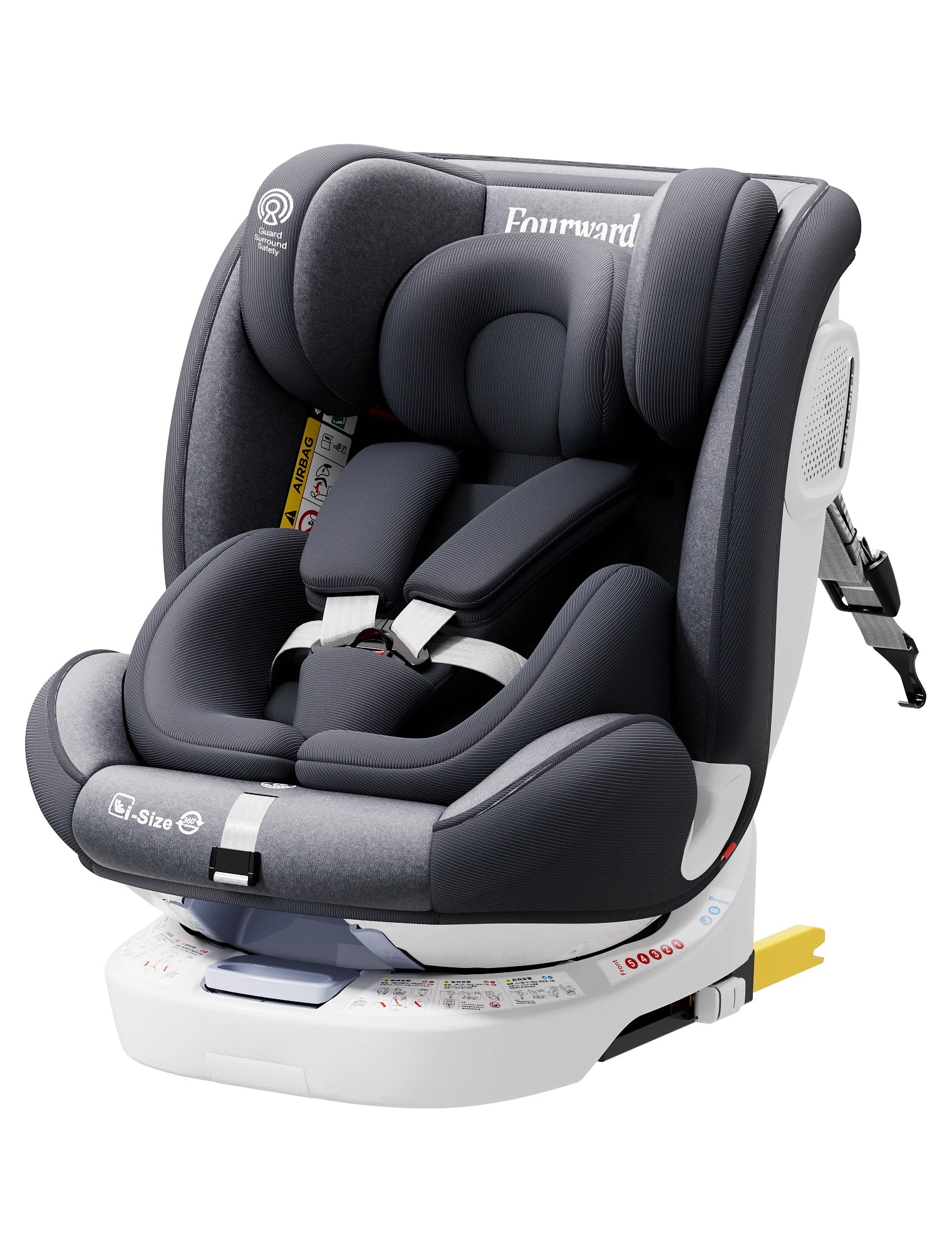 AP01 KL001B Child Car Seat 360° Rotating 5-Point Belt 9-36kg 0 -12 years ECE ISOFIX Child Safety Seat