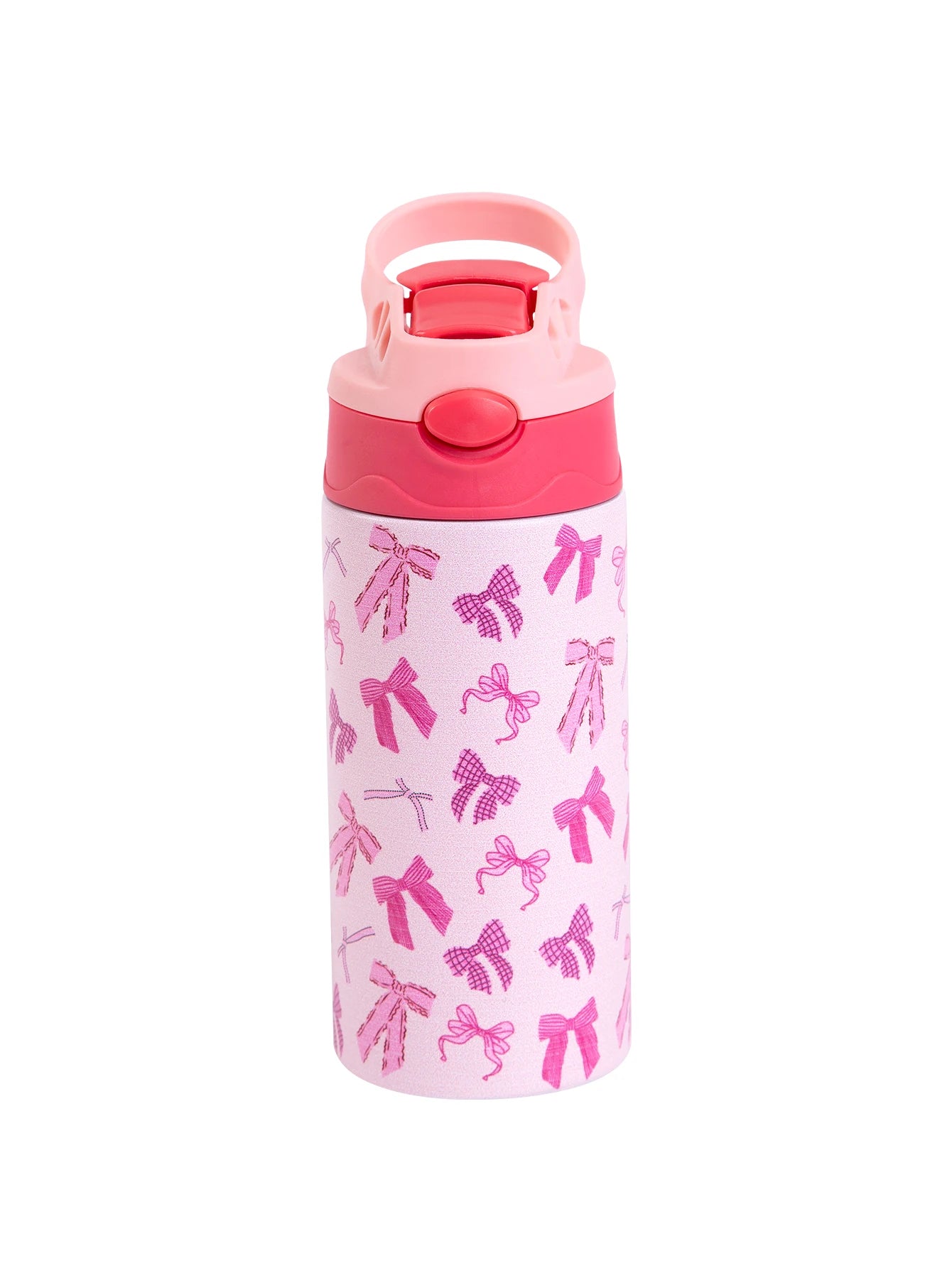 12OZ/350ml Cartoon Pattern Thermos Cup Stainless Steel Insulated Bottle Children Thermos Kettle Outdoor Portable Handheld Cup