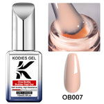 KODIES GEL Builder Nail Gel in a Bottle Milky Pink 15ML Brush on Builder Extension Gel Polish Soak Off French Manicure Hard Gel