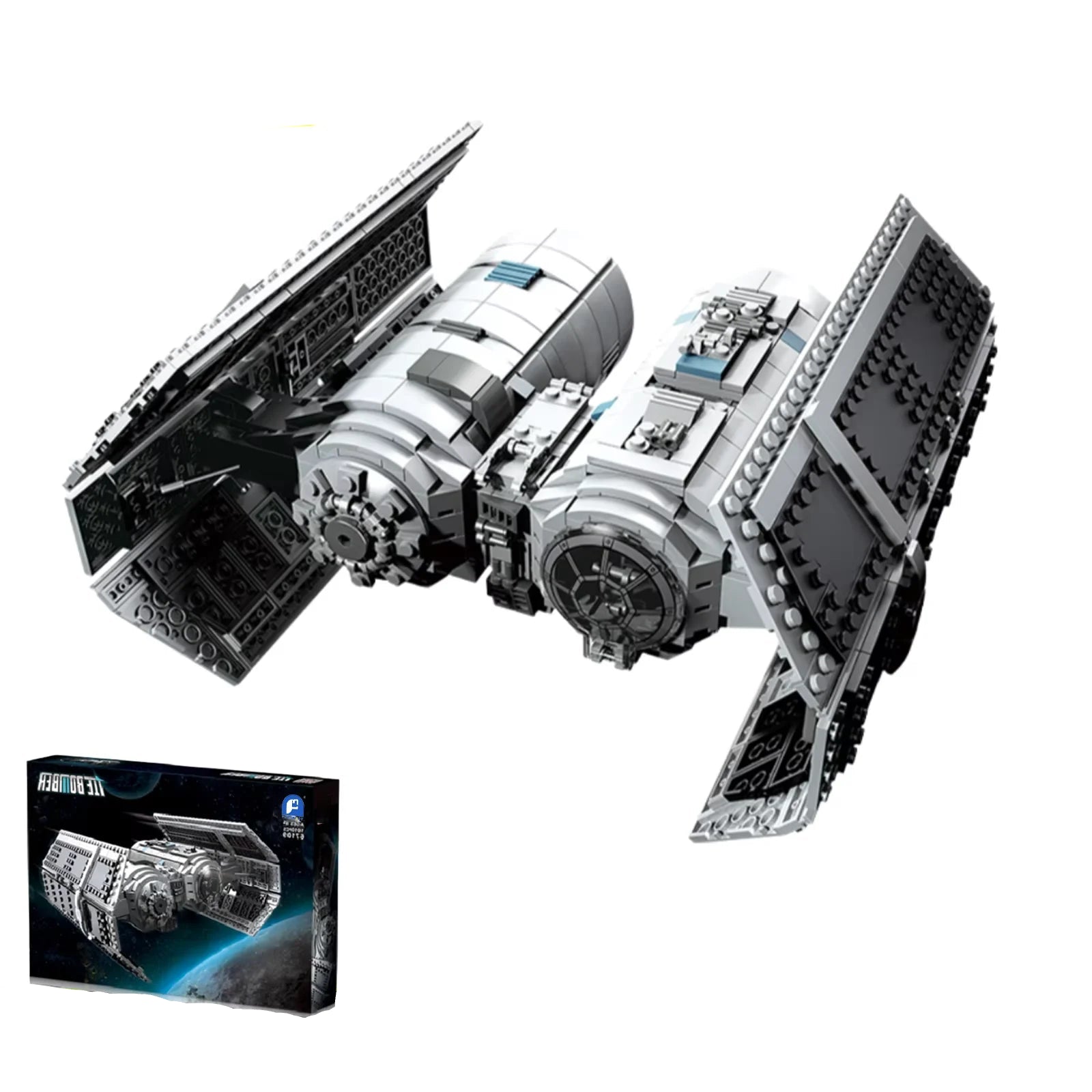 Imperial TIE Bomber Building Kit – 1010-Piece Fighter Jet Model | Collector Display Gift Edition