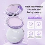 Waterproof Violet Cream powder Natural Stick Facial Long term Oil Control Easy Apply Makeup Powder Cosmetics