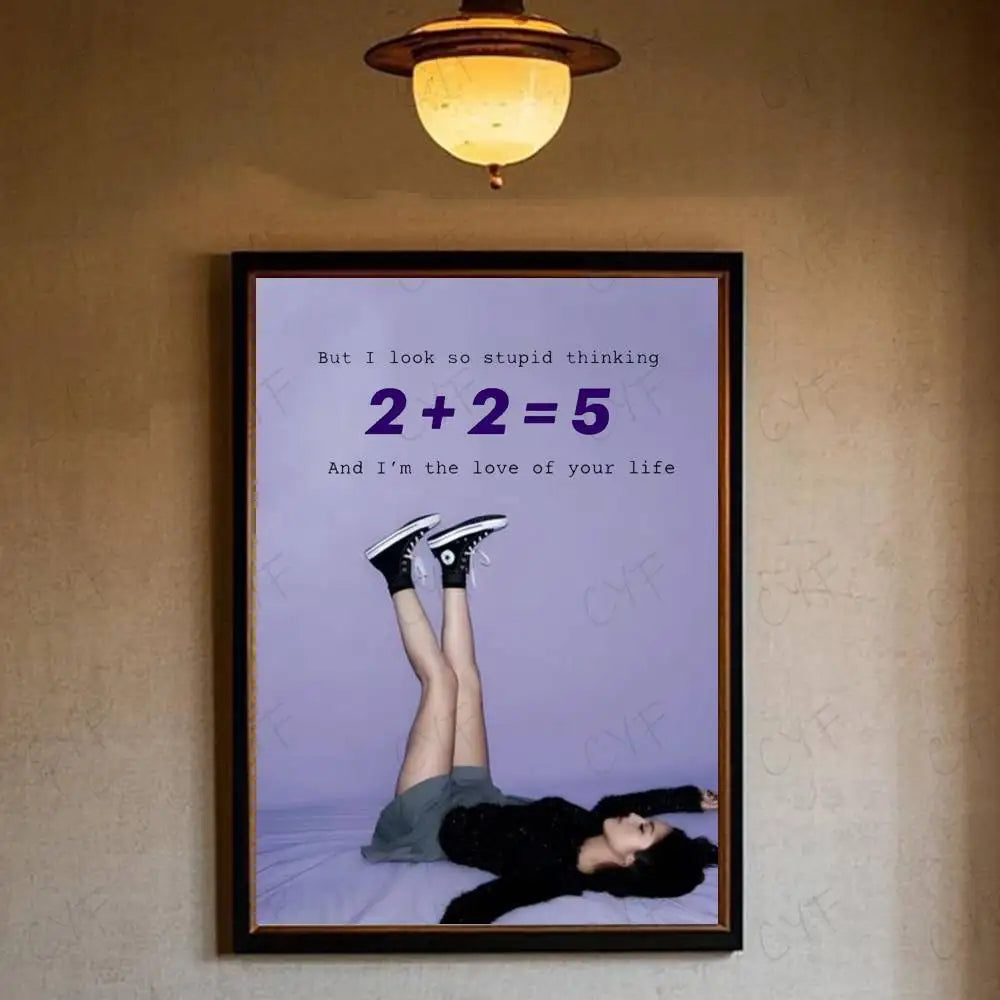 Singer O-Olivia R-Rodrigo Album Poster Wall Art Painting For Home Room Decoration Bedroom Wall Decor Canvases Waterproof Posters