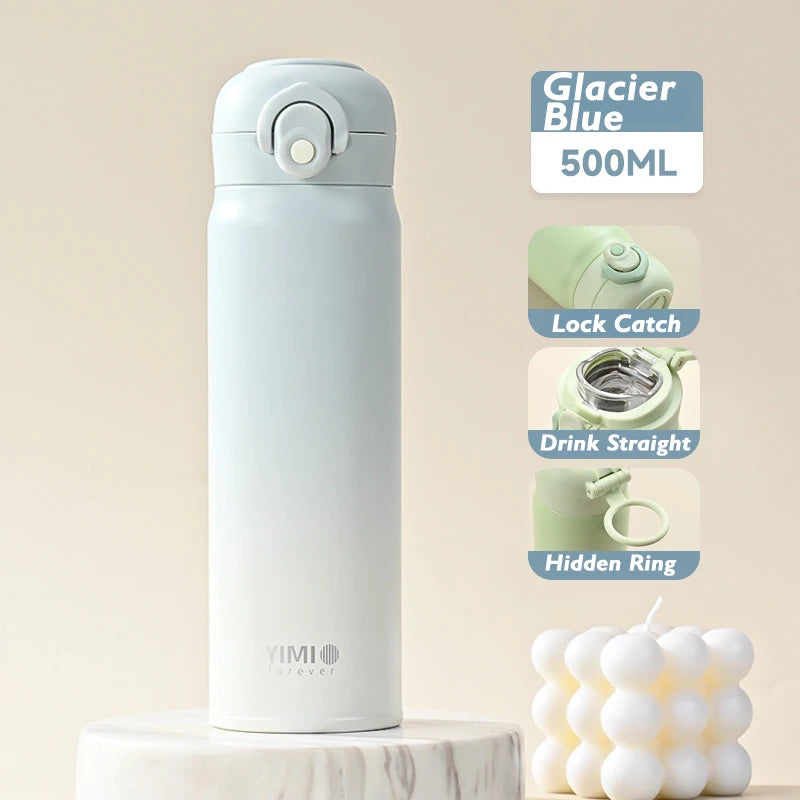 500ml large capacity thickened 316 stainless steel vacuum Thermal insulation portable Tumbler Thermos Water bottle Coffee cup