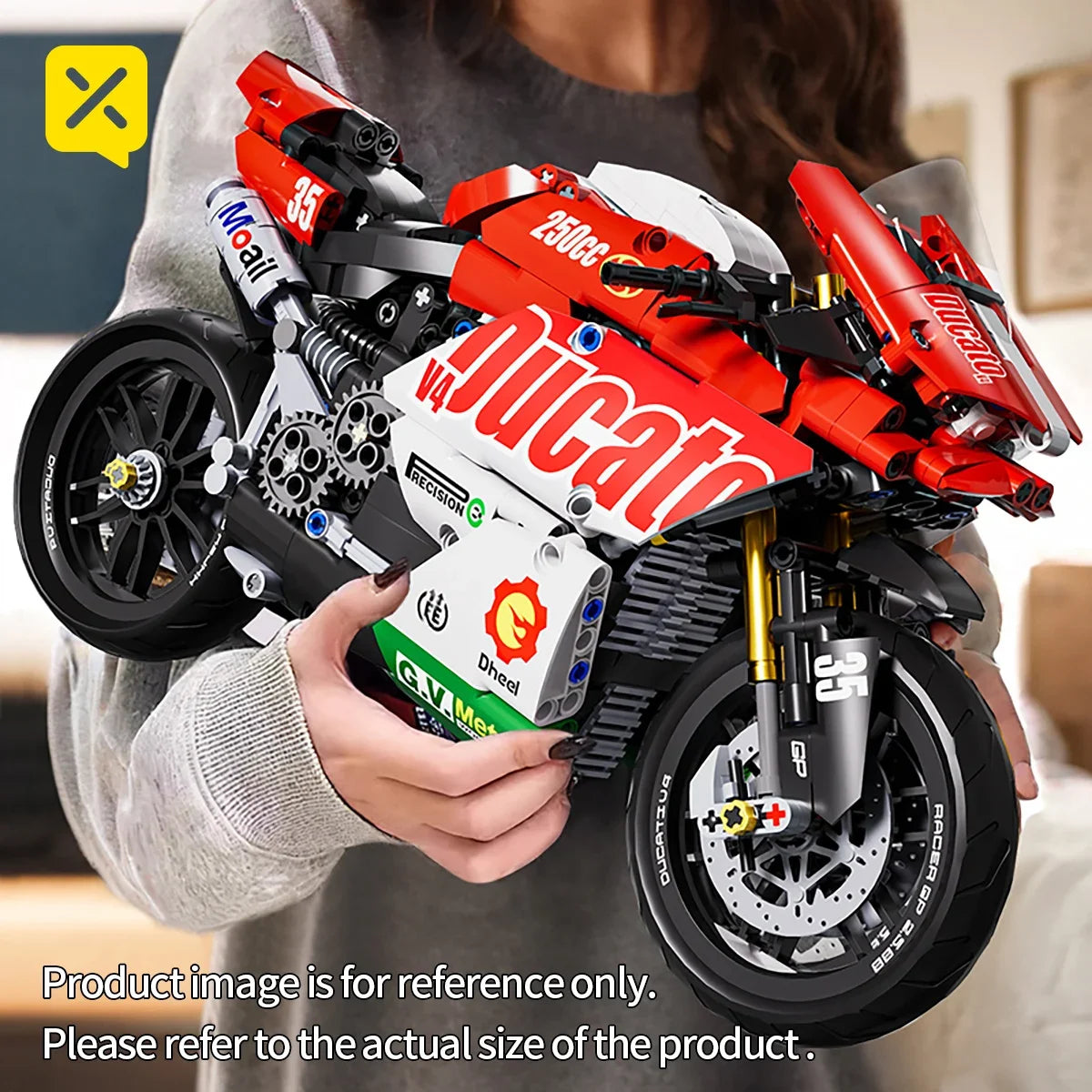 Technical Racing Motorbike Building Kit – DIY Superbike Model | Premium Assembled Construction Set