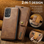Detachable Magnetic Leather Cover for Samsung Galaxy S20 S21 S23 S24 FE S25 S22 Plus Note 20 Ultra A55 Wallet Card Holder Case