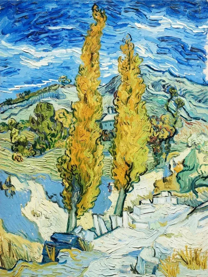 HD Print Van Gogh Masterpiece Poster Abstract Garden Almond Blossoms Starry Night Canvas Painting Wall Picture Room Home Decor