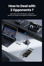 【Korean Plug】UGREEN 65W GaN Charger Robot Design QC 4.0 PPS For Macbook Pro Laptop Tablet iPad iPhone16 15 Pro PD Fast Charger