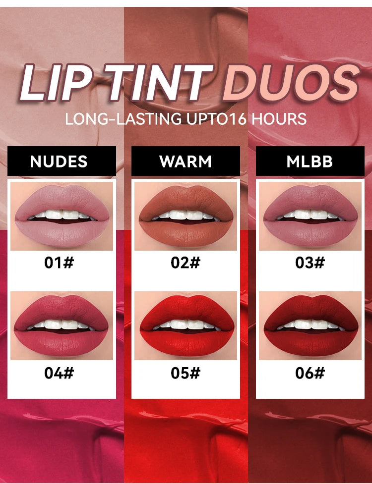 Long Lasting Velvet Matte Lip 6 Colors Gloss Waterproof Non-stick Cup Sexy Nude Red Pink Liquid Lipstick Lips Makeup Cosmetic