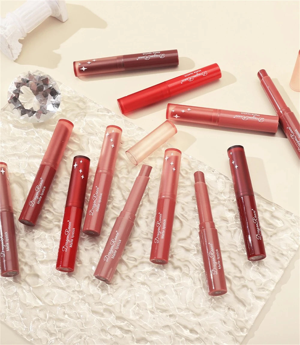 Nude Matte Lipstick Waterproof Lip Sticks Not Fading Sexy Red Velvet Lipsticks for Women Make Up Long Lasting Lip Cosmetics