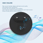 Circular Black Self Powered Wireless Doorbell AC 110v 220v US/EU Plug With 60 Rings Waterproof Long-Distance Kinetic Door Bell