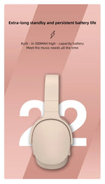 Wireless Headphones BT 5.1 Over Ear HiFi Stereo Headset True Wireless Sports Earphones Noise Cancelling Gaming Headphones