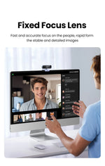 UGREEN USB Webcam 2K HD Mini Webcam For Laptop Computer Web Camera Dual Microphones for Youtube Zoom Video Calling 30fps web cam