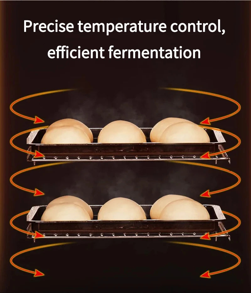 40L 220V Professional Bread Fermenter Kitchen Dough Yogurt Bread Fermentation Machine Humidity Control High Efficiency Household
