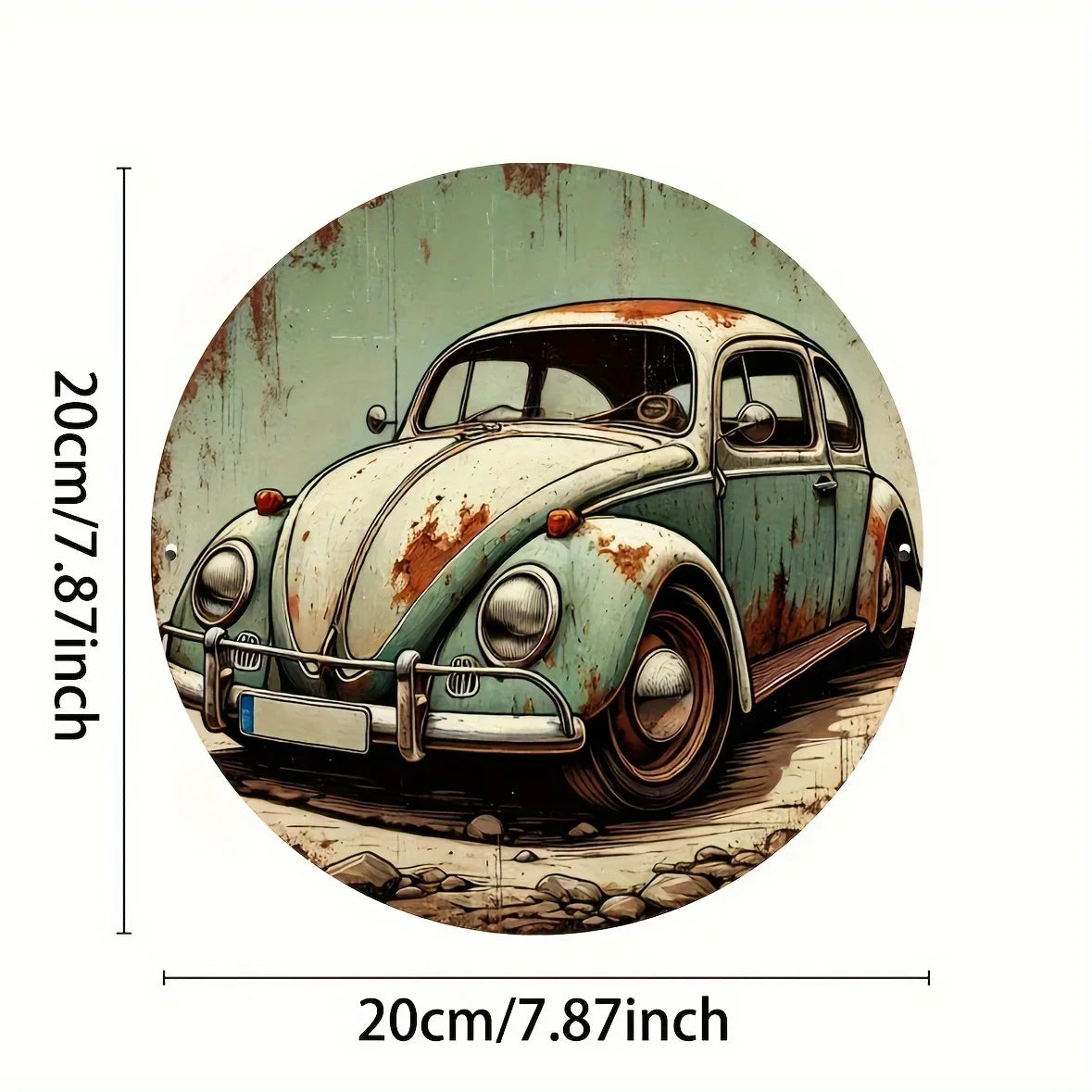 2D Metal Sign - Retro Wall Decor for Home, Bar | Classic Car Enthusiast Gift, Thanksgiving, Halloween, Metal Wall Art Decor