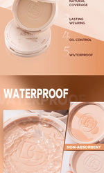 BEAUTY GLAZED Oil Control Matte Face Powder Long Lasting Flawless Setting Powder Face Makeup With Mirror