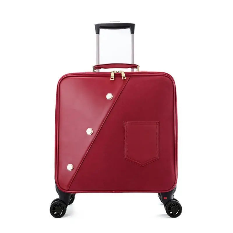 Women's Wedding Luggage Suitcase -Carry-On Trolley with Wheels, Lightweight Travel Bag for Air Travel, Business Trips