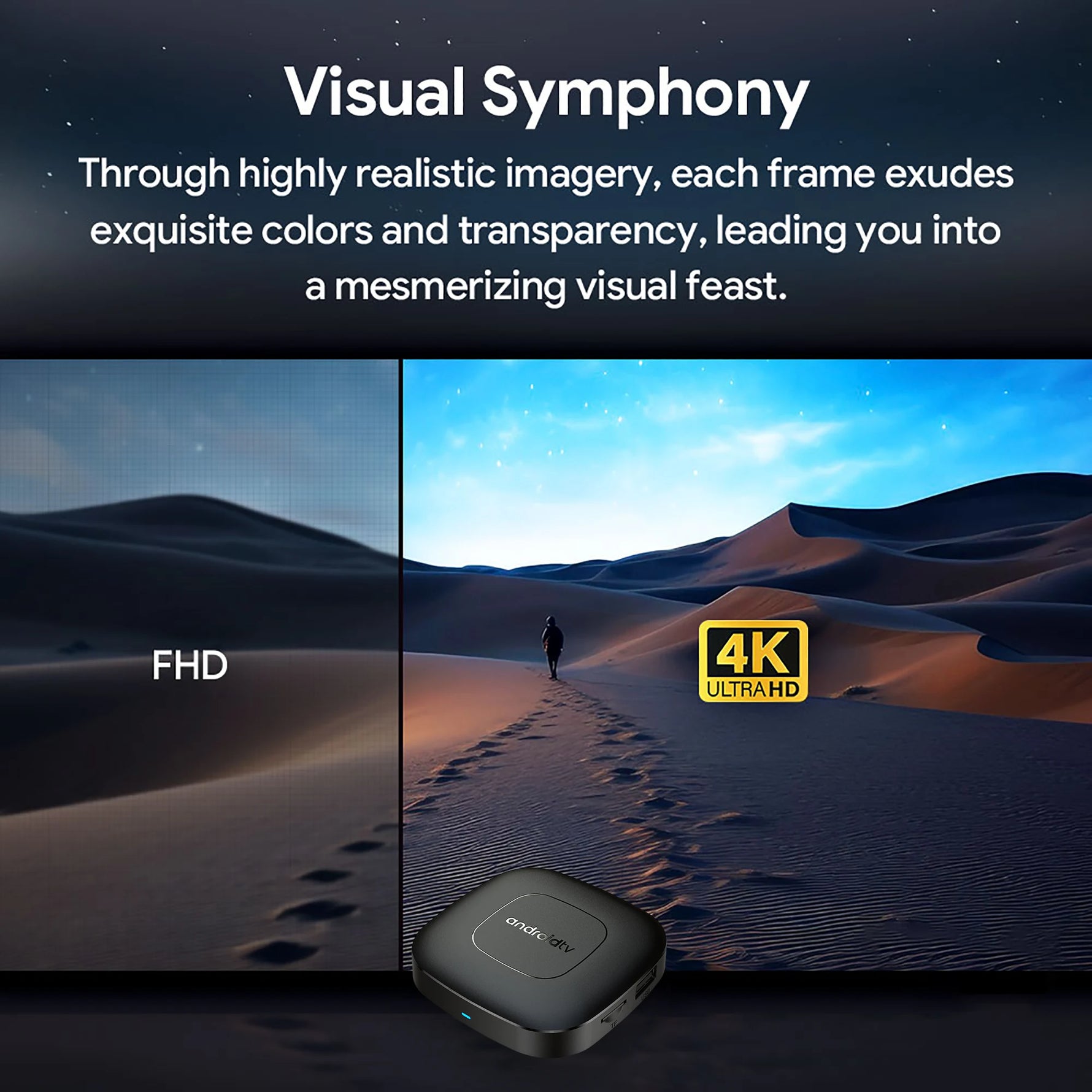 Smart Home Theater TV Box Android13  Allwinner H313 Google Assistant Netflix Streaming Bluetooth Media Player 2.4G/5G Wifi