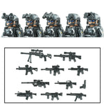 City Army Figures Building Blocks Russia Army Soldiers Weapons Special Combat Uniform Shield Combat Vests Shields Brick Toys