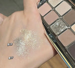 12 Color Eye Shadow Plate Matte Pearl Eyeshadow Girl Beginner Makeup Eyeshadow Tray