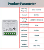 Tuya Smart WiFi Switch For Lighting RF 433MHz Wireless Switch Smart Life APP Voice Control Work With Alexa Google Home Alice