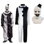 Art The Clown Cosplay Movie Terrifier 2 Art The Clown Cosplay Costume Jumpsuit Mask Halloween Costumes Mask for Men Women