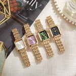 Fashionable Classic Five Bead Bracelet Watch Square Women's Fashion Watch Goddess Essential
