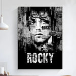Rocky Balboa Classic Movie Poster Art Self-adhesive Art Small Poster HD Quality Poster Wall Art Painting Study Wall Decoration