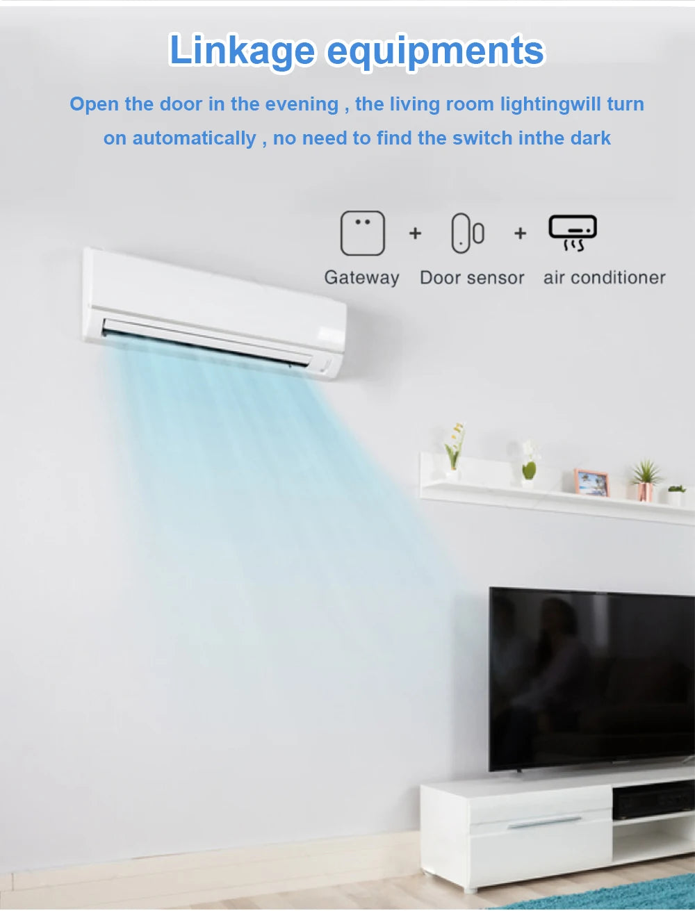 Support Tuya Zigbee Temperature Humidity Sensor Smart Home Device Compatible with Google Home Alexa for Environmental Monitoring