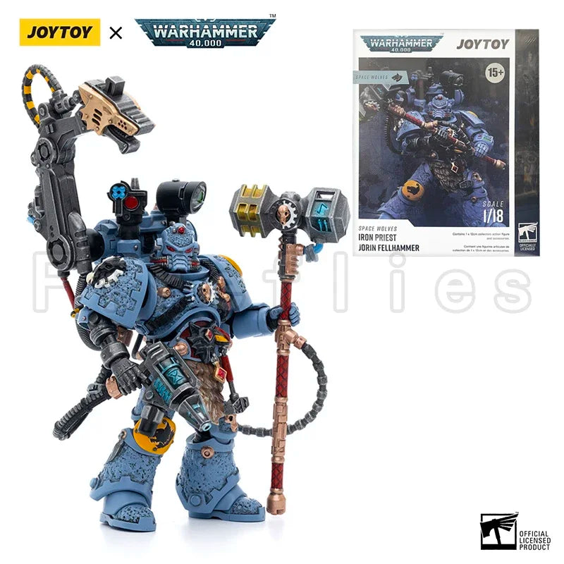 1/18 JOYTOY Action Figure – Warhammer 40K Horus Heresy Space Wolves Logan Ghostwolf Mecha Model