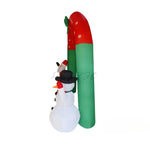 2.4m Christmas Scene Decorations Santa Claus Snowman Inflatable Arch Venue Arrangement Props