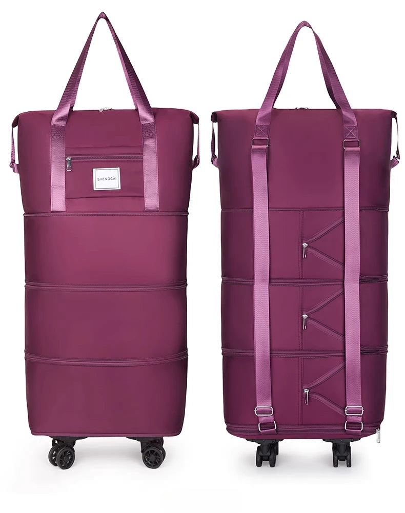 Travel Bag Backpack Large Capacity Disassembly Universal Wheel Storage Bag Luggage  Portable Double-layer Checked Bag with Wheel