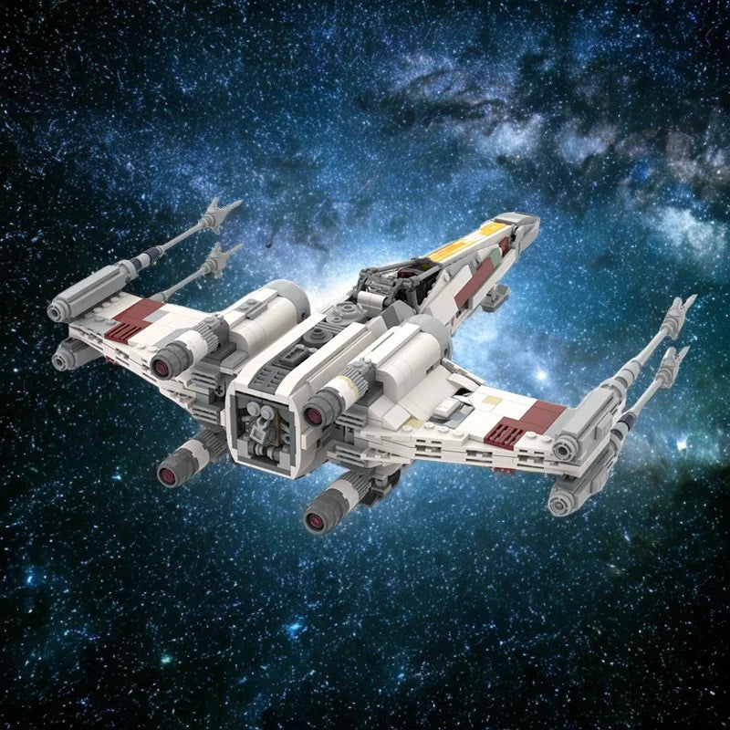 1009-Piece Red 5 T-65 X-wing Fighter Modular Building Set, Recreate Classic Star batter Starfighter building blocks