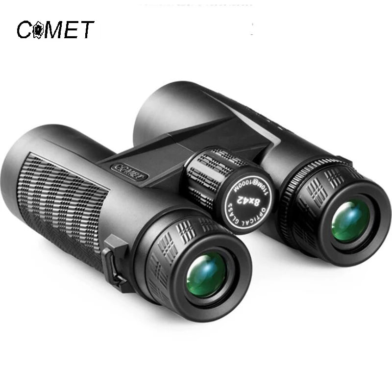 COMET 8x42 10X42 Powerful Binoculars Long Range Waterproof Bak4 Telescope Night Vision High Clarity For Tourism Hunting Camping
