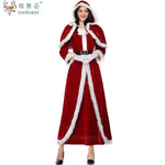 Christmas Costume Deluxe Suit Adult Women Cosplay Costume Santa Claus Funny Xmas Outfit New Year Party Fancy Clothing Premium