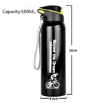 500ML Outdoor Sport Bicycle Water Bottle Vacuum Stainless Steel Cycling Water Cup Thermo Drink Mug Travel Cycling Equipment