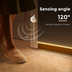 Super Bright COB LED Strip Light Smart PIR Motion Sensor 220V/110V to DC 12V Flexible Lamp Tape for Kitchen Wardrobe Room Decor