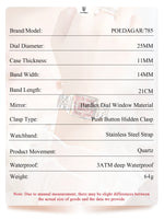 POEDAGAR Luxury Rectangle Watch For Woman Waterproof Calendar Simple Ladies Watch Fashion Stainless Steel Quartz Women's Watches