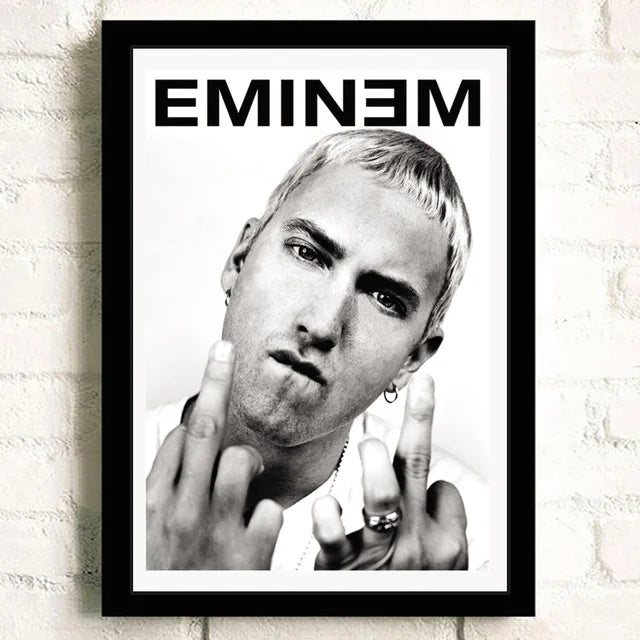 Super Rapper Eminems Posters and Prints Great Rap Singer Canvas Painting Music Star Wall Art Picture for Bedroom Home Decor