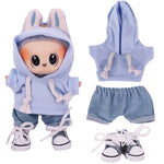 Doll Clothes Set For labubu 17cm Plush Doll Accessories Girl's Toys Birthday And Christmas Gifts